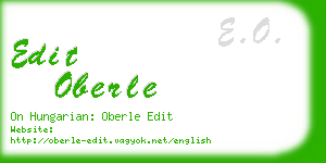 edit oberle business card